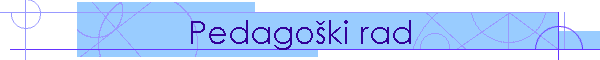 Pedagoki rad